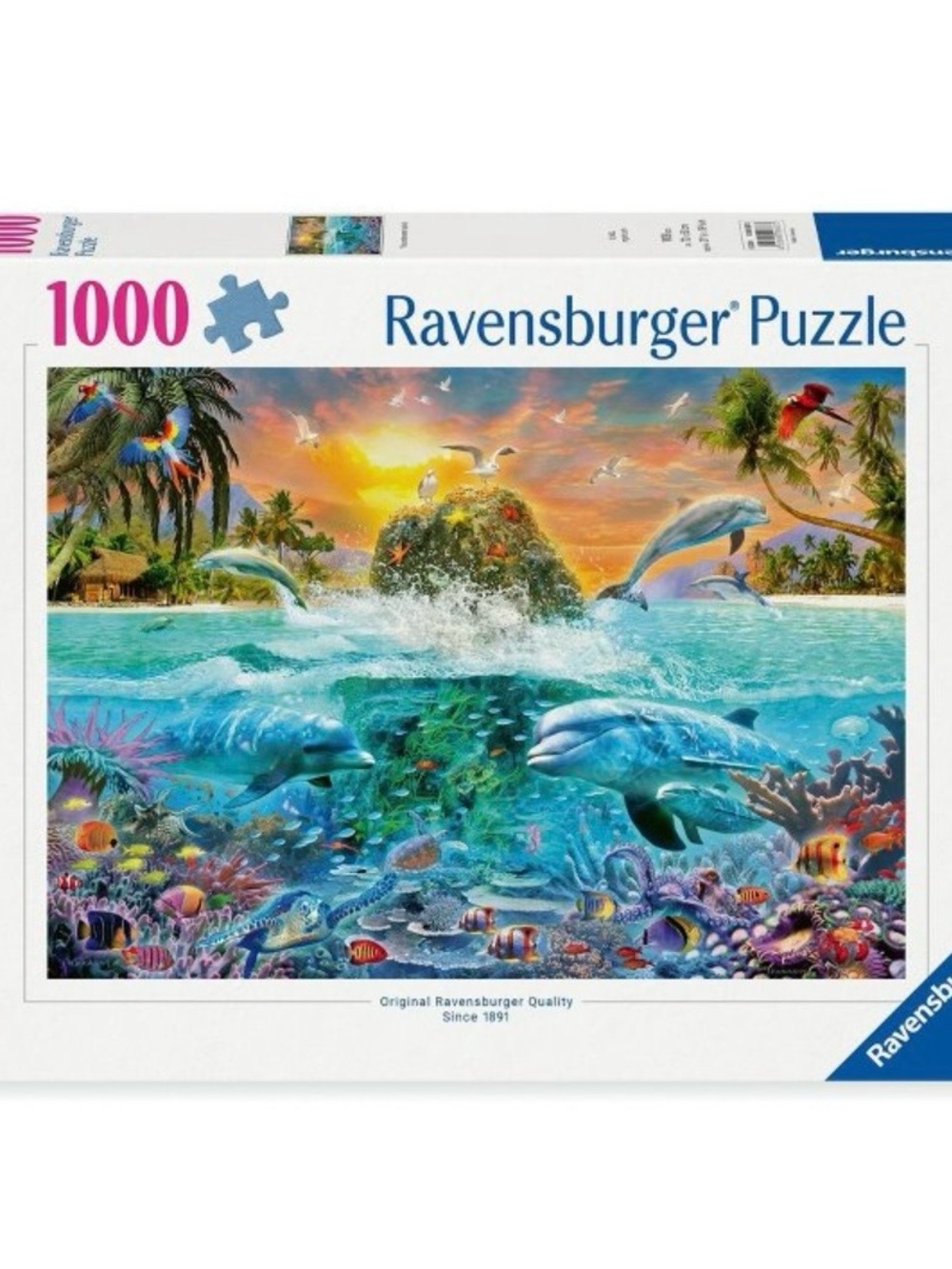 Ravensburger Colorful Tropical Dolphin Ocean Puzzle